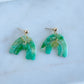 Green Marbled Dangles